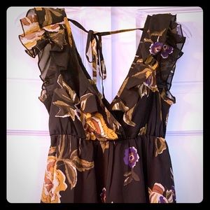 NEW Black floral dress